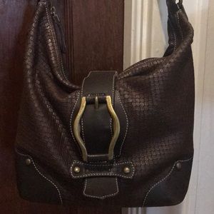 Puntotres Leather Hobo Bag